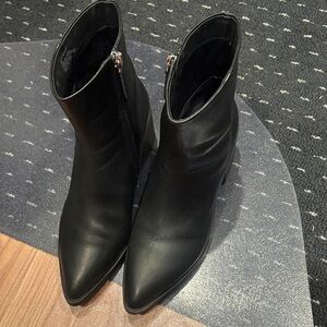 Steve Madden Black Ankle Booties